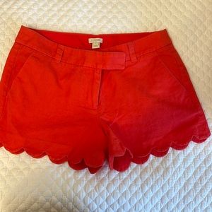 JCREW SCALLOPED SHORTS